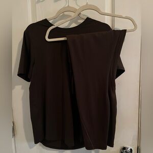 Lululemon Align High Rise Pocket w/ Love Tee - Espresso